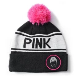 Pink Whitney Pom Toque
