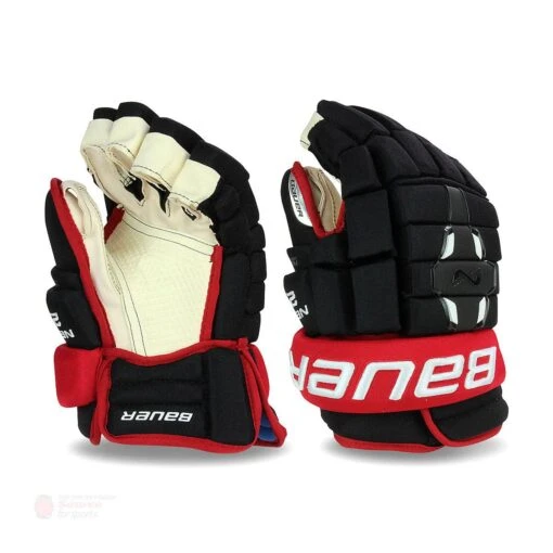 Bauer Nexus 2N Senior Hockey Gloves -Hockey Equipment Store bauer gloves bauer nexus 2n senior hockey gloves black red 15 28743789805634