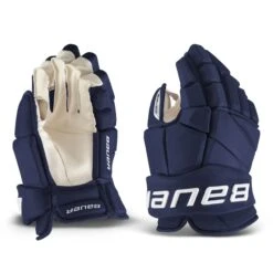 Bauer Vapor Team Pro Senior Hockey Gloves -Hockey Equipment Store bauer gloves bauer vapor team pro senior hockey gloves navy 14 30209155760194