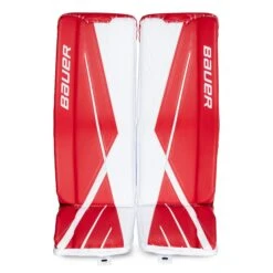 Bauer Supreme 3S Intermediate Goalie Leg Pads -Hockey Equipment Store bauer leg pads bauer supreme 3s intermediate goalie leg pads white red l 32 28744279621698