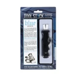 Blue Sports Tool Styck Sharpener With Hook And Screwdriver