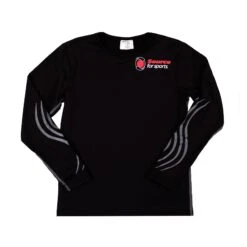 Blue Sports Compression Long Sleeve Junior Shirt