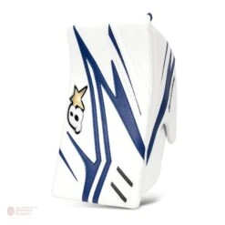Brian's OPTiK X2 Intermediate Goalie Blocker -Hockey Equipment Store brian s blockers brian s optik x2 intermediate goalie blocker white blue full right 28741221187650