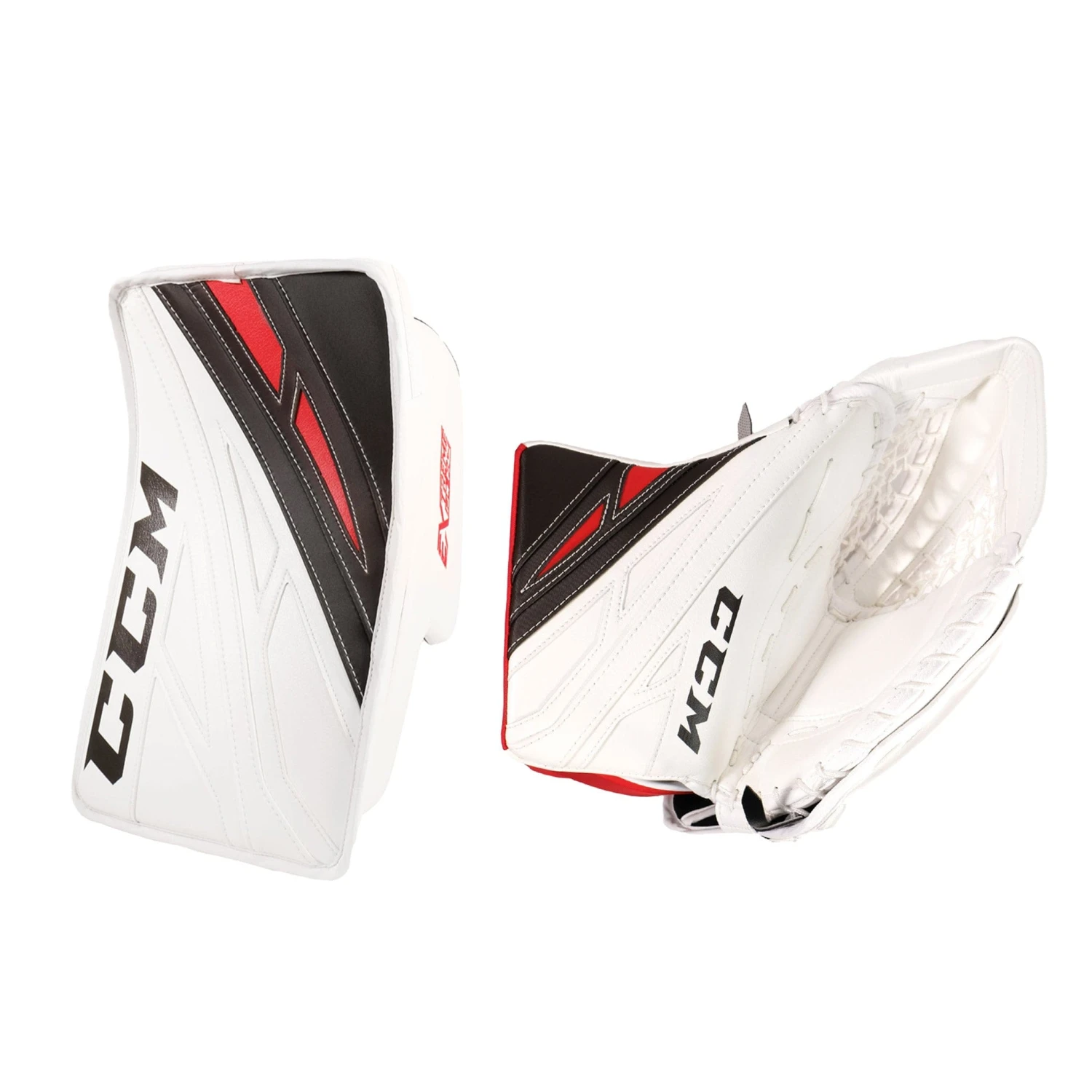 CCM Extreme Flex 4 Pro Stock Senior Goalie Catcher & Blocker Set - Grant Adams 1 CCM Extreme Flex 4 Pro Stock Senior Goalie Catcher & Blocker Set - Grant Adams