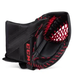 CCM Axis Senior Goalie Catcher -Hockey Equipment Store ccm catchers ccm axis senior goalie catcher black black red regular 28743581466690