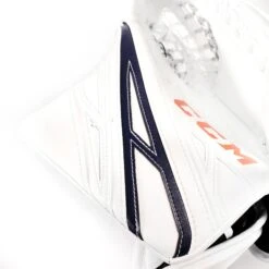 CCM Extreme Flex 4 Pro Stock Senior Goalie Catcher - Stuart Skinner #2 -Hockey Equipment Store ccm catchers ccm extreme flex 4 pro stock senior goalie catcher stuart skinner 2 white black orange regular 29070182449218