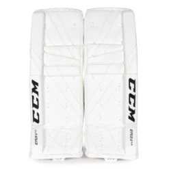 CCM Extreme Flex E5.5 Junior Goalie Leg Pads - Source Exclusive -Hockey Equipment Store ccm leg pads ccm extreme flex e5 5 junior goalie leg pads source exclusive white 26 1 28744299151426