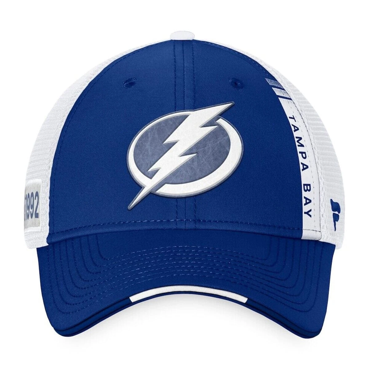 Tampa Bay Lightning Fanatics Authentic Pro Draft Structured Trucker Hat 2 Tampa Bay Lightning Fanatics Authentic Pro Draft Structured Trucker Hat - Image 2