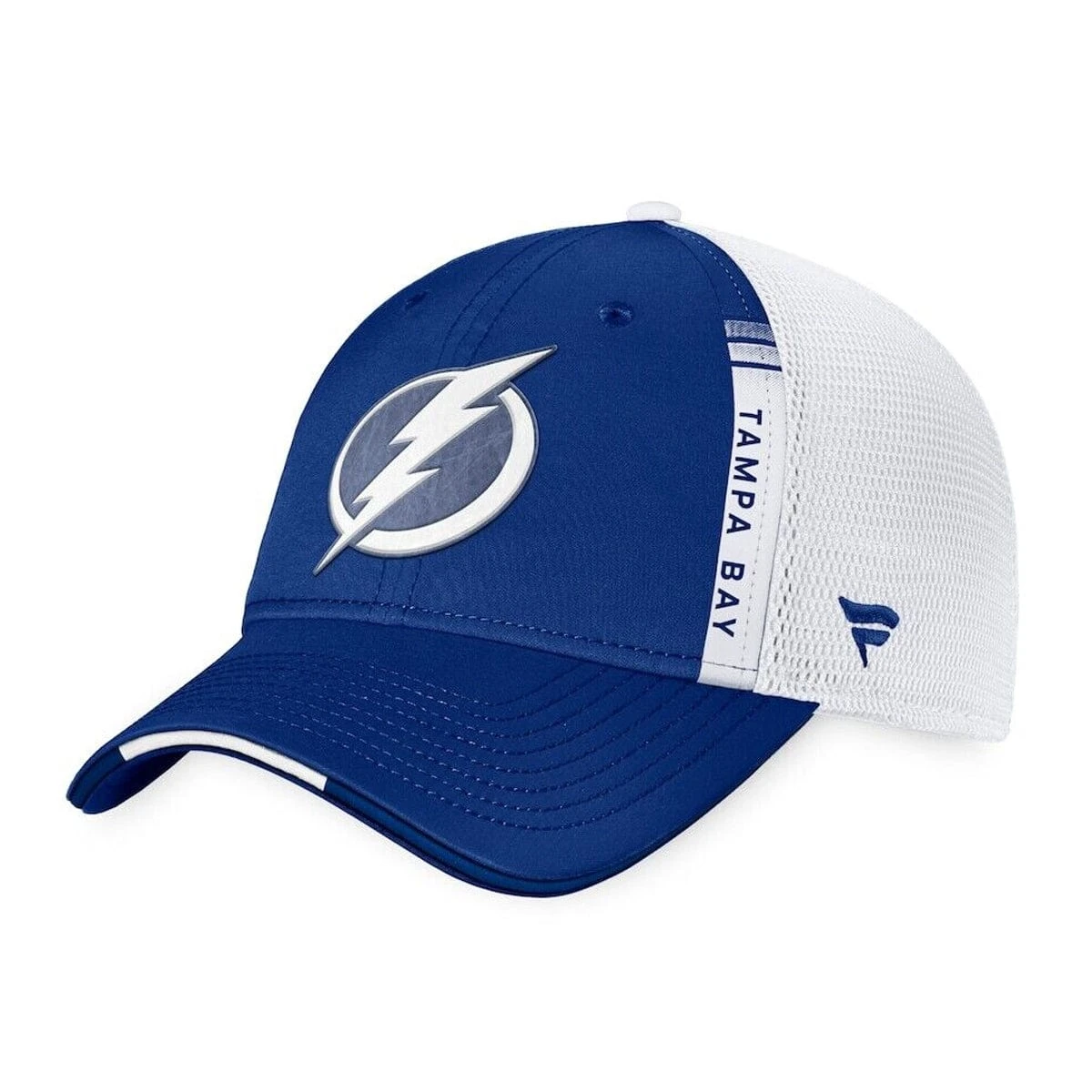 Tampa Bay Lightning Fanatics Authentic Pro Draft Structured Trucker Hat 1 Tampa Bay Lightning Fanatics Authentic Pro Draft Structured Trucker Hat