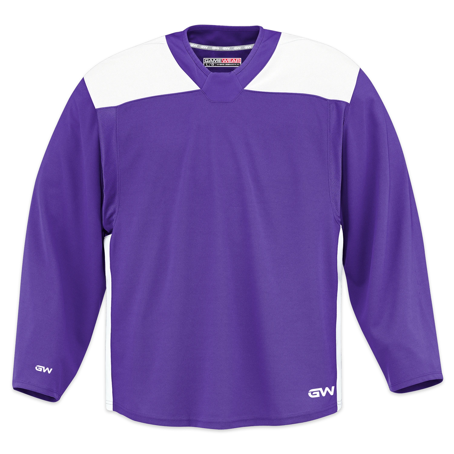 GameWear GW6500 ProLite Series Junior Hockey Practice Jersey - Violet / White 1 GameWear GW6500 ProLite Series Junior Hockey Practice Jersey - Violet / White