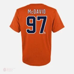 Edmonton Oilers Outer Stuff Name & Number Youth Shirt - Connor McDavid 5 Edmonton Oilers Outer Stuff Name & Number Youth Shirt - Connor McDavid -Hockey Equipment Store outer stuff shirts edmonton oilers outer stuff name number youth shirt connor mcdavid 11440612737090