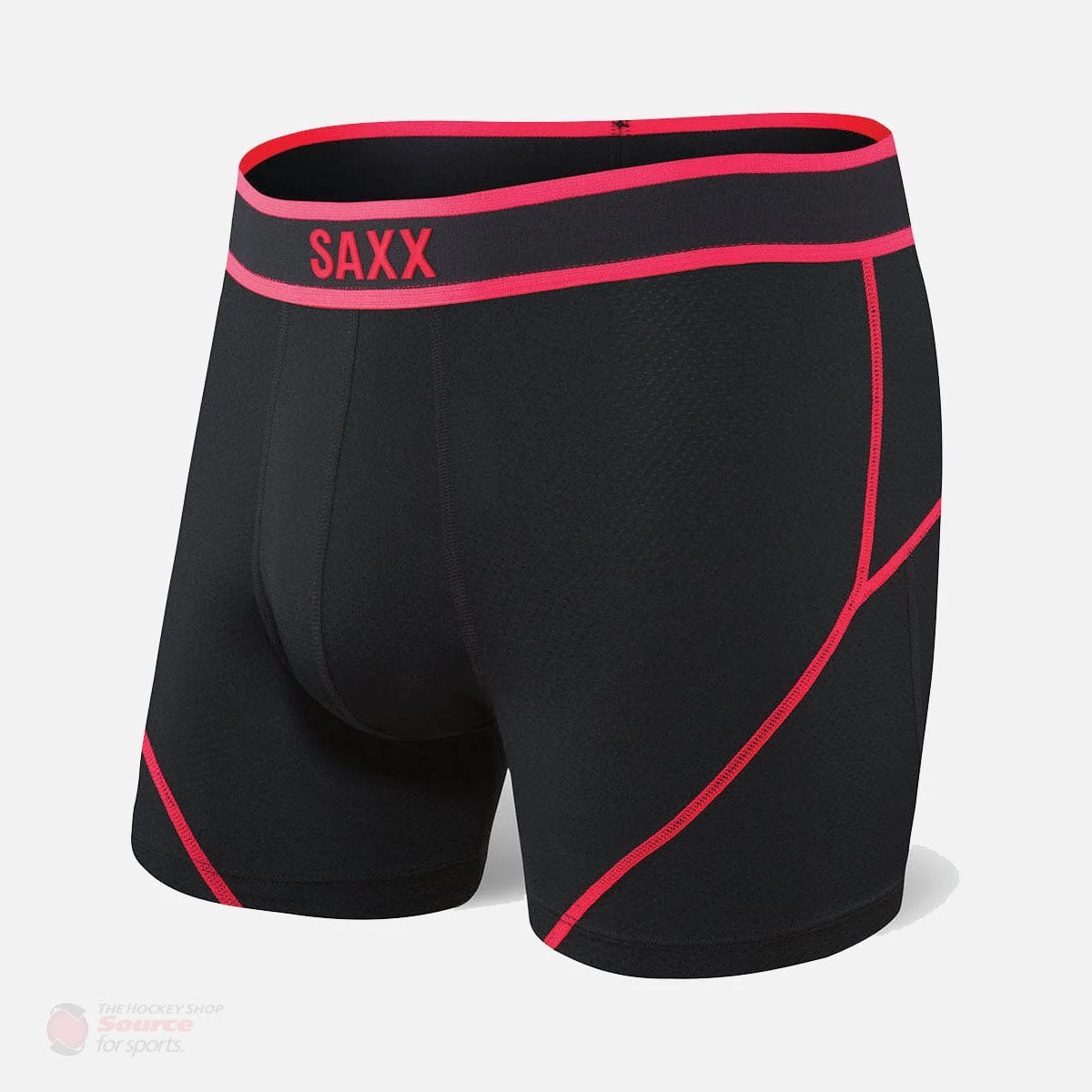 Saxx Kinetic Boxers - Black / Neon Red 1 Saxx Kinetic Boxers - Black / Neon Red