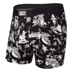 Saxx Ultra Boxers - Black Astro Surf & Turf