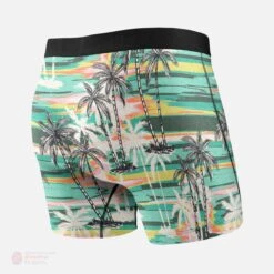 Saxx Ultra Boxers - Green No Bad Days -Hockey Equipment Store saxx underwear saxx ultra boxers green no bad days 15139875291202