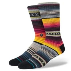 Stance Curren ST Crew Socks -Hockey Equipment Store stance apparel socks lifestyle stance curren st crew socks burgundy m 30328590499906