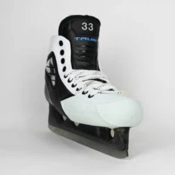 TRUE Senior One Piece Goalie Skates - Pro Stock - White Side/Toe - Size 7 -Hockey Equipment Store true goalie skates true senior one piece goalie skates pro stock white side toe size 7 7 15186415353922