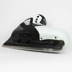 TRUE Senior One Piece Goalie Skates - Pro Stock - White Side/Toe - Size 7 -Hockey Equipment Store true goalie skates true senior one piece goalie skates pro stock white side toe size 7 7 15186415386690