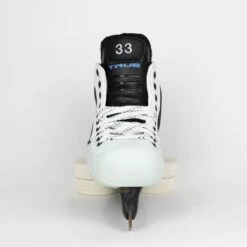 TRUE Senior One Piece Goalie Skates - Pro Stock - White Side/Toe - Size 7 -Hockey Equipment Store true goalie skates true senior one piece goalie skates pro stock white side toe size 7 7 15186415550530