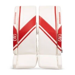 Warrior Ritual G6 E+ Junior Goalie Leg Pads -Hockey Equipment Store warrior leg pads warrior ritual g6 e junior goalie leg pads white red 26 1 30201742458946
